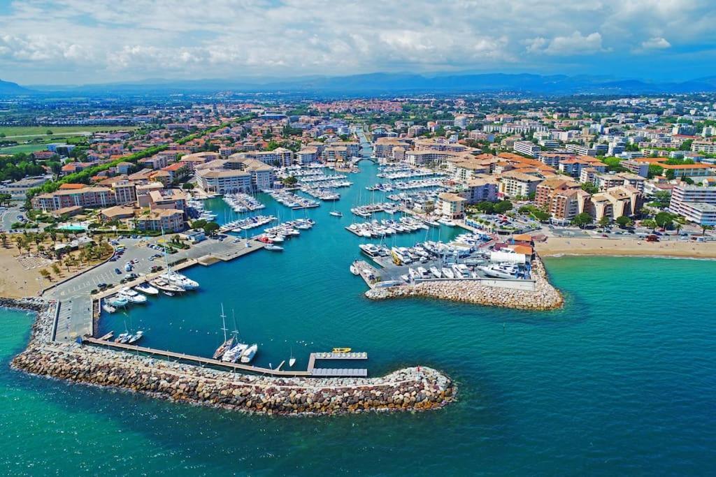 Port-Frejus, Le Paladien, Appartement 2 Pieces Climatise, Terrasse & Parking Exterior foto